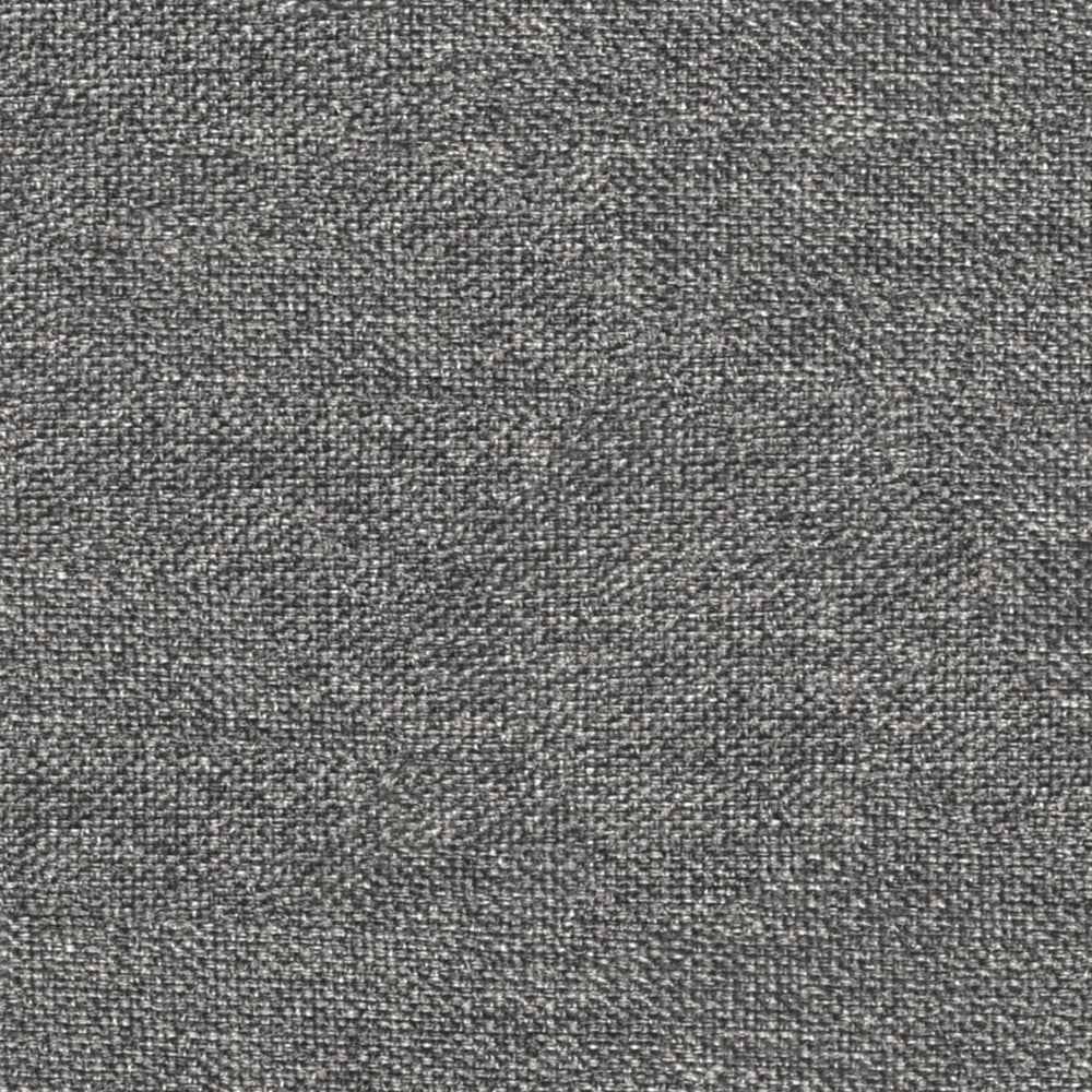 SIMPLIHOME Milltown 27" Wide Linen Look Rectangle Ottoman in Grey