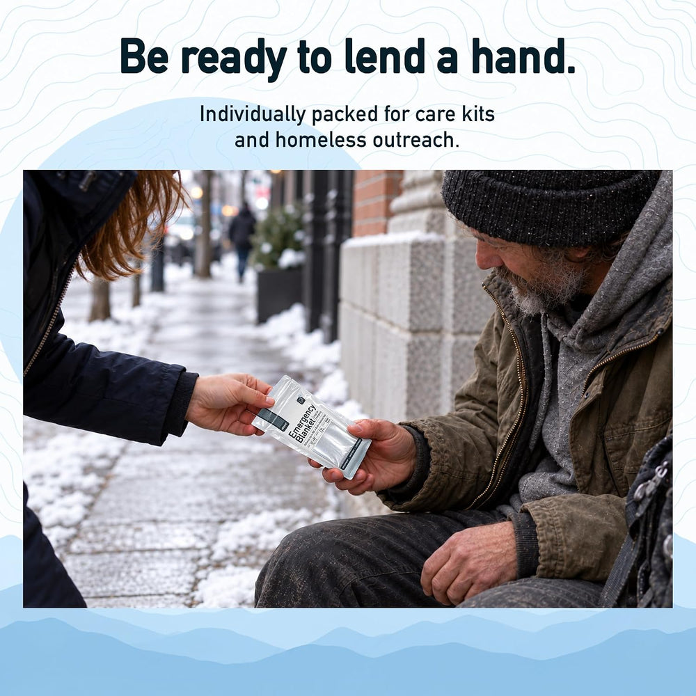 Altland 100 Pack of Emergency Blankets for Winter Survival and Preparedness