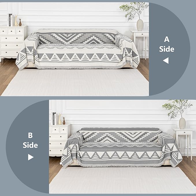 MYSKY HOME Couch Cover for Sectional Sofa Set for Dog Cat Pets Couch Cover 3 - Image 3