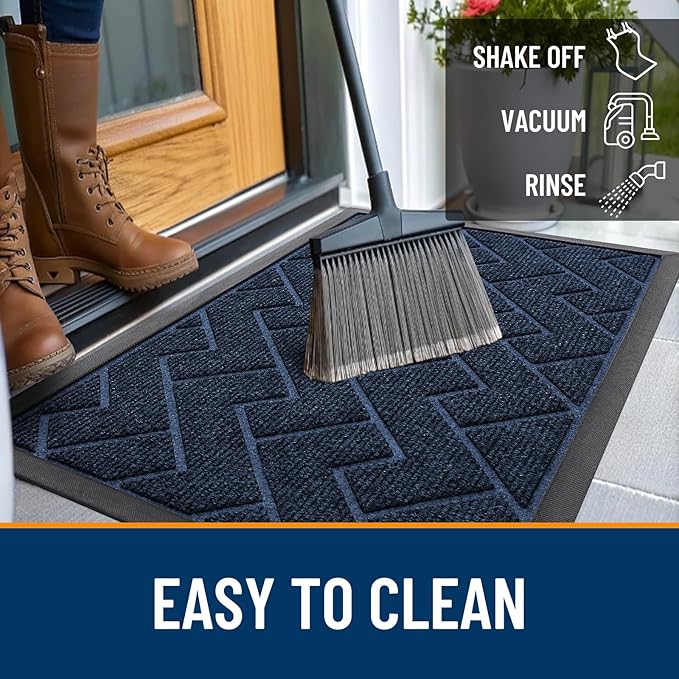OLANLY Front Door Mat Indoor Outdoor Entrance, Waterproof All-Season, - Image 6