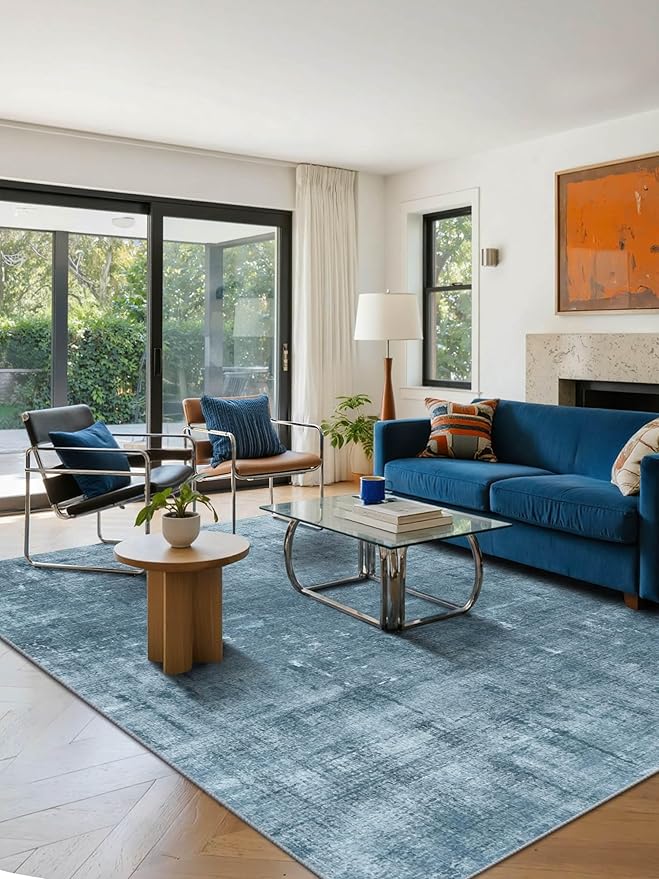 Latte&Fog 6x9 Area Rugs for Living Room Bedroom, Boho Non Slip Low Pile Carpet - Image 9