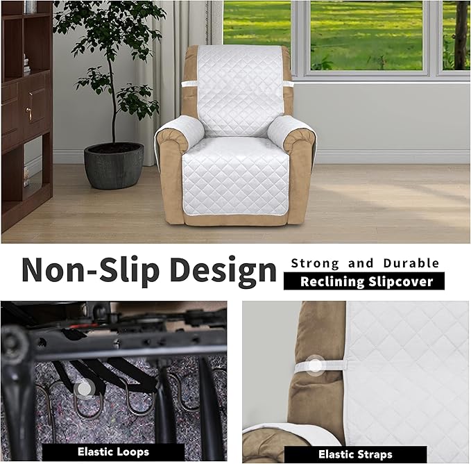 Easy-Going Recliner Chair Slipcover Reversible Sofa Cover Water Resistant Couch - Image 3