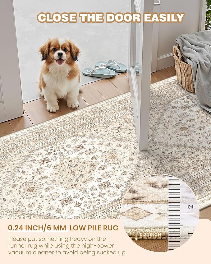 Hallway Runner Rug 2x12, Extra Long Washable Runner Rugs - Image 6