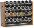 NESAPTO Spice Rack Organizer for Cabinet, Wood 4-Tier Vertical Seasoning by NESAPTO
