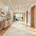 4x12 Runner Rug for Hallway, Low-Pile Wide Runner for Entryway, Long Washable by Restydon