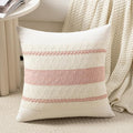 Fancy Homi Set of 1 Boho Pink Big Decorative Throw Pillow Cover 24x24 Inch by Fancy+Homi