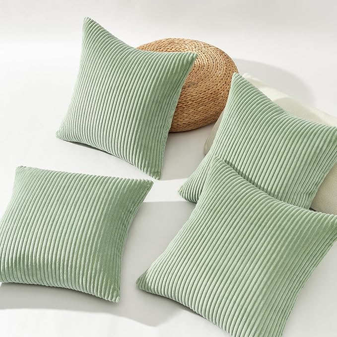 Topfinel 20x20 inch Decorative Sage Green Throw Pillow Covers, Cushion Cases - Image 6