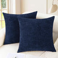 CaliTime Throw Pillow Covers Decorative 22 X 22 Inches Pack of 2 Cozy Chenille by CaliTime