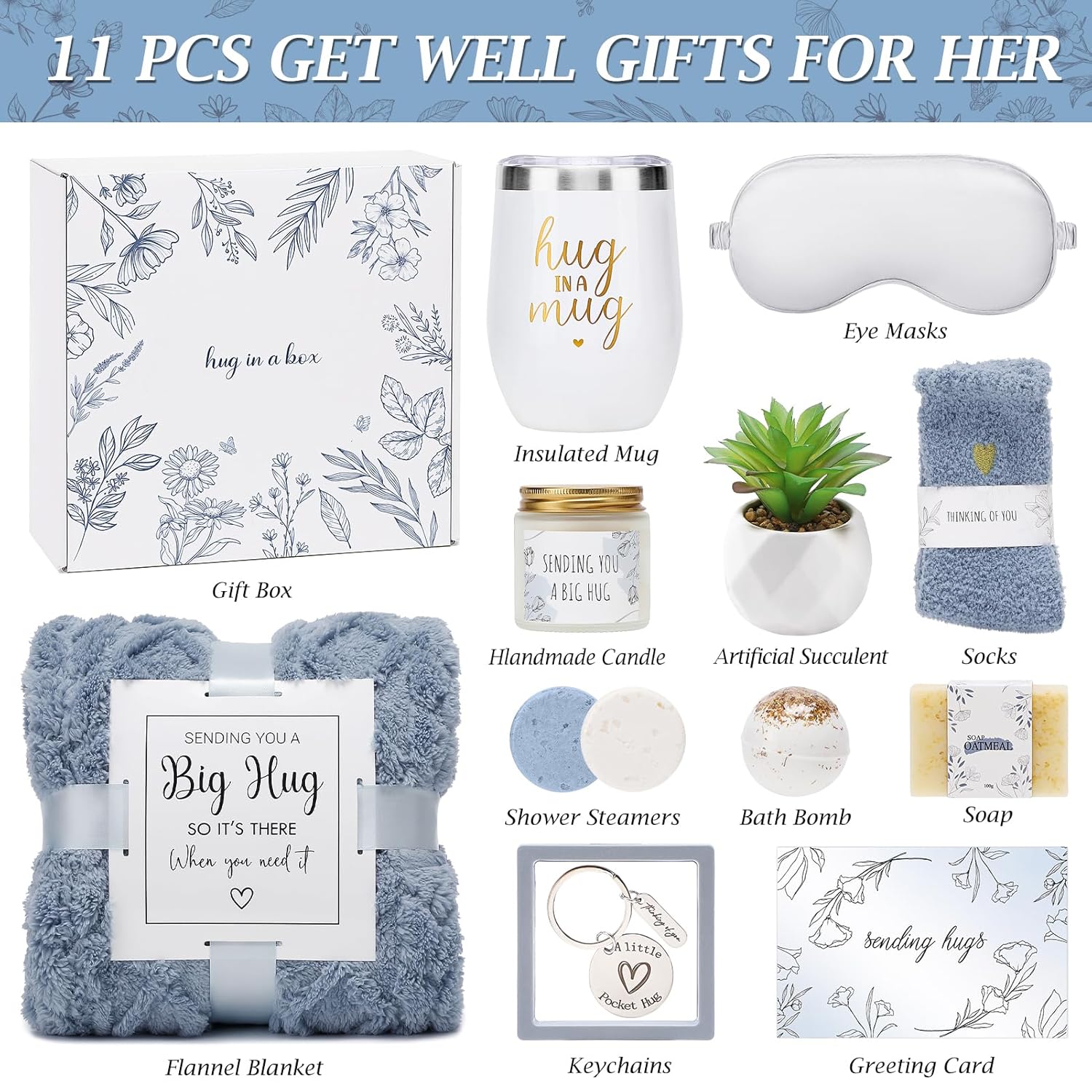 Sympathy Gift Basket for Loss of Loved One Hug in a Box for Women | Mothers Day Condolence Basket Miscarriage Care Package Thinking of You Gift for Women