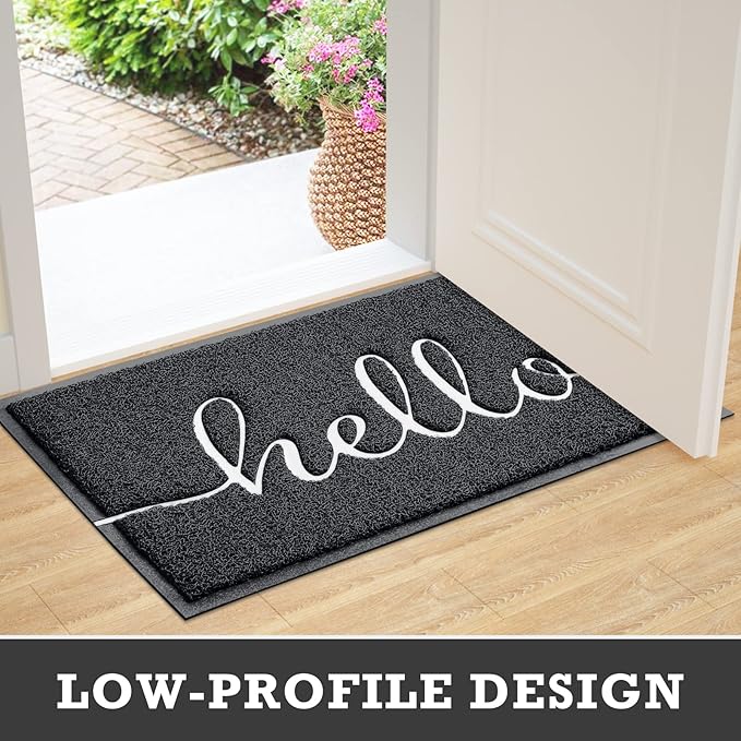 CozyBounty Door Mat Hello Mats Outdoor Indoor Non-Slip Doormat - Image 5