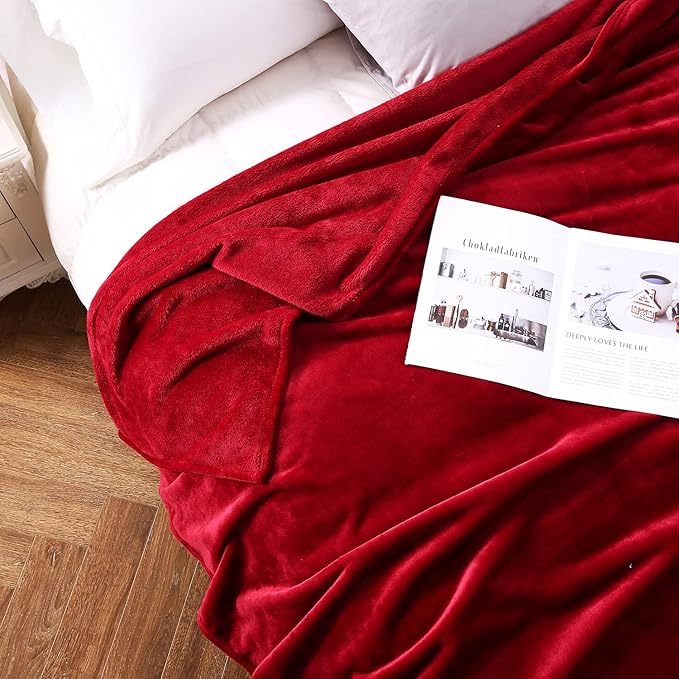 TASTHROW Large Flannel Fleece Throw Blanket, 90×108 Inch - Image 3