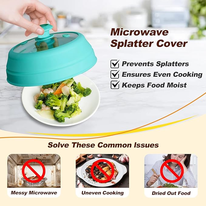 Microwave Splatter cover, Glass Microwave Cover - Image 3