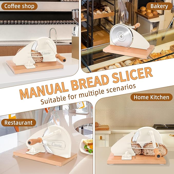 CAWIU Upgraded Manual Bread Slicer