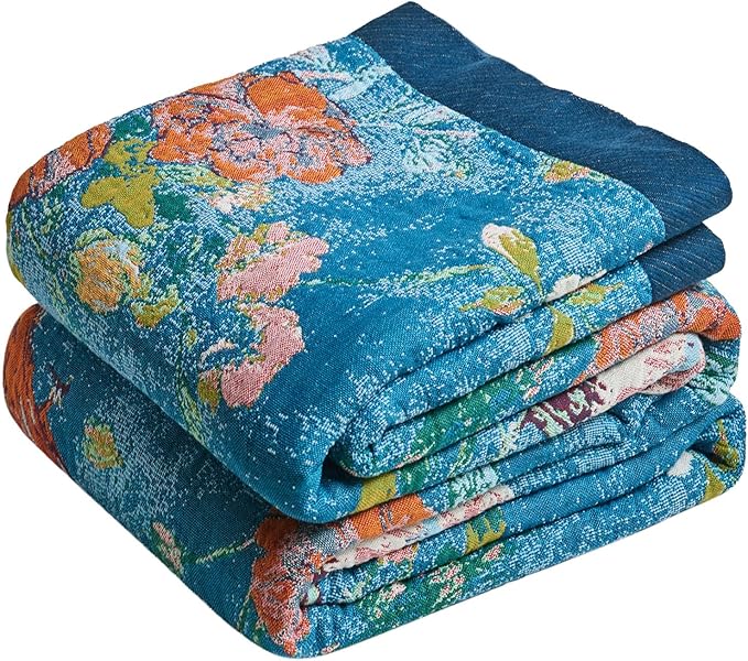 MSGKV Boho Throw Blanket for Bed 60"x80" Cotton Couch Blanket by MSGKVHomeTextiles