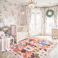 Pink/Beige Living Room Rugs, Area Rugs 5x8 Rug by WelcometoBabovid