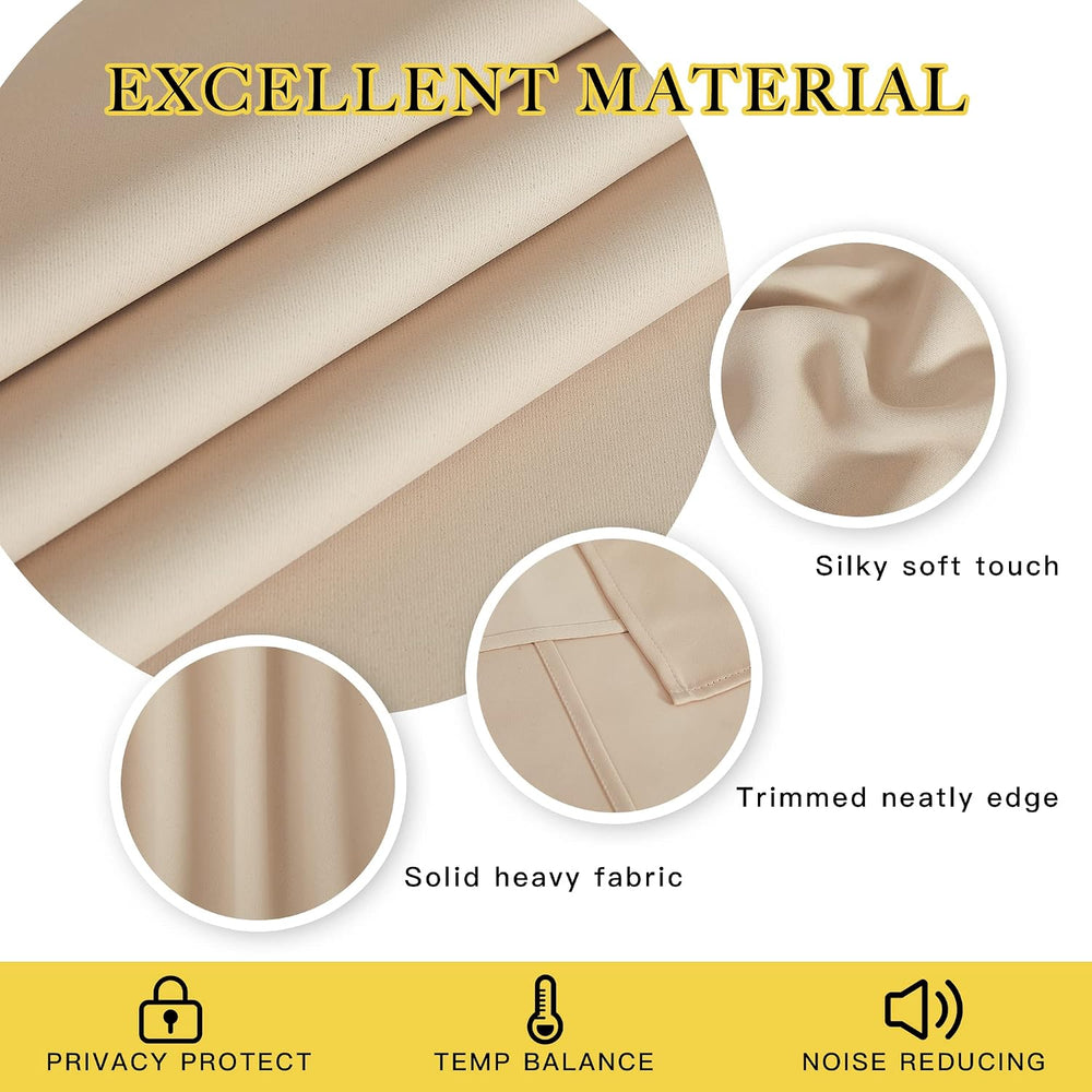 NICETOWN Extra Wide Patio Door Curtain - Energy Smart & Noise Reducing Gr...