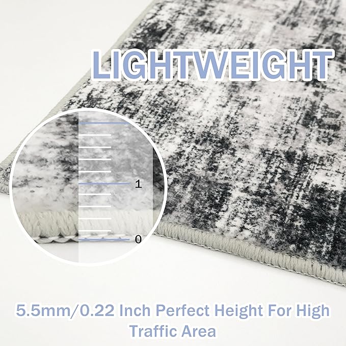 IOHOUZE Abstract Runner Rug 3x18 Ft Extra Long Washable Runners - Image 5