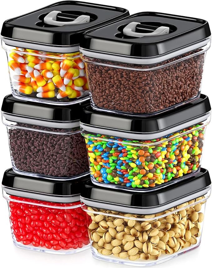DWËLLZA KITCHEN Set of 6 Mini Airtight Food Storage Containers - Image 8