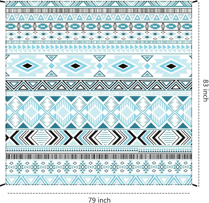 HIHOHO Beach Blanket Waterproof Sandproof Extra Large Beach Mat 79" X - Image 2