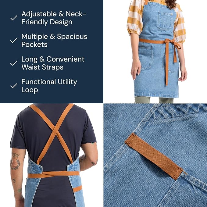 hedley & bennett Crossback Apron - Image 4