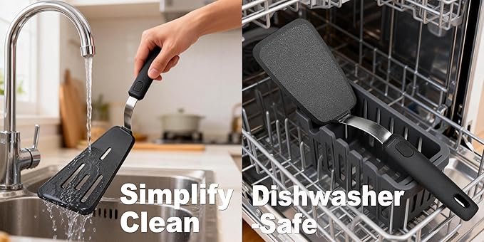 3 Piece Silicone Spatula Turner Set, Spatulas Silicone Heat Resistant Kitchen - Image 7