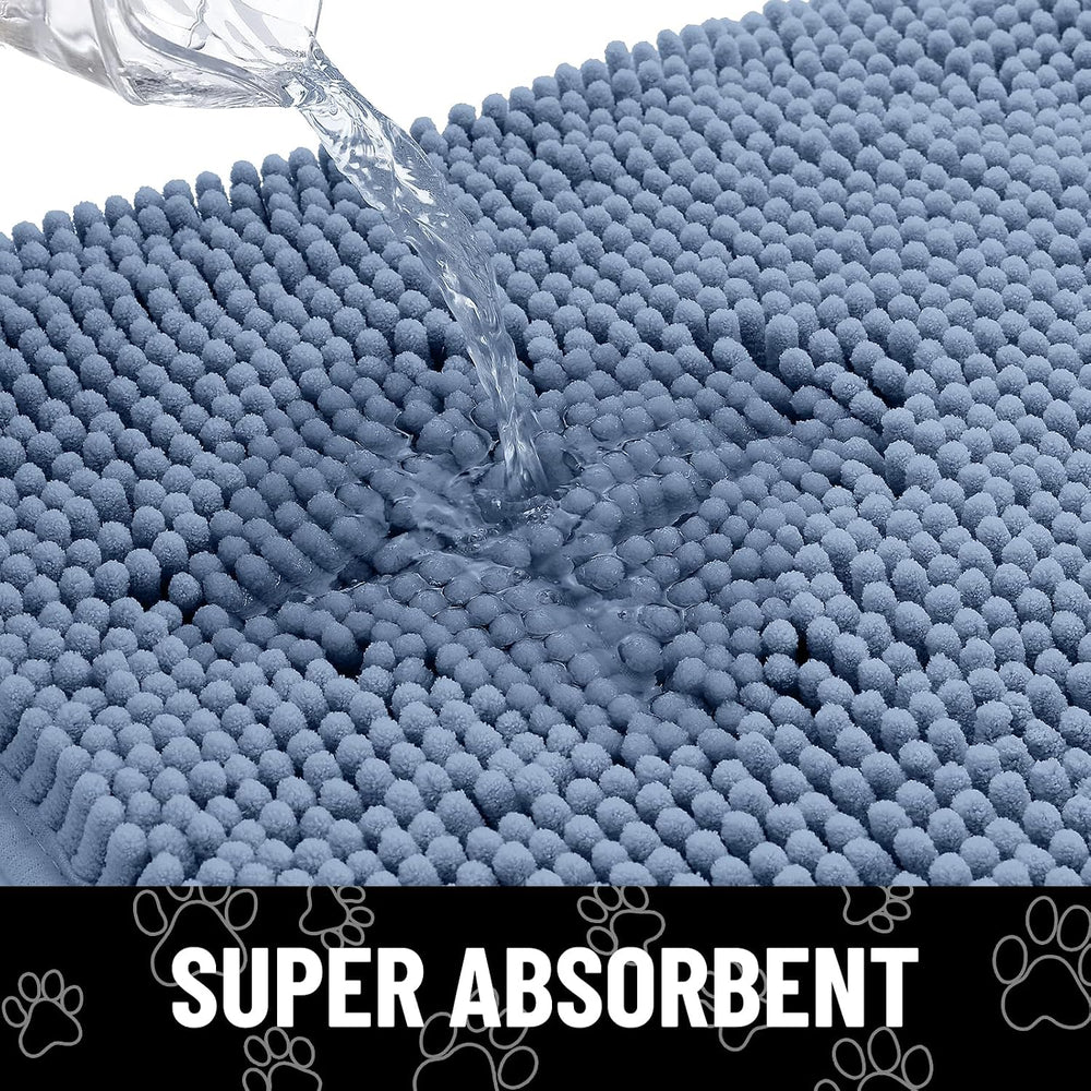 Smiry Dog Door Mat for Muddy Paws, Absorbent Non Slip Dirt Trapper, 48x30