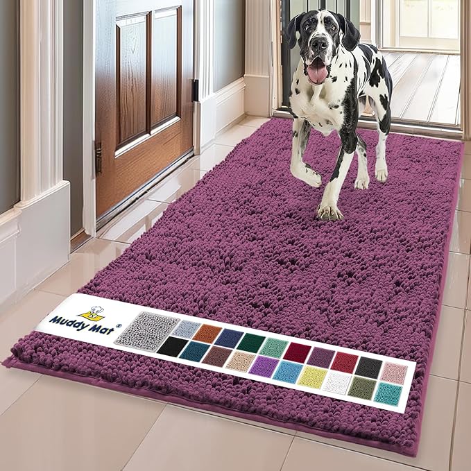 Muddy Mat® | Super Absorbent Door Mat Indoor, Microfiber Quick Dry Chenille by MuddyMat%C2%AE