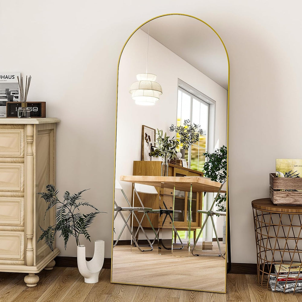 HARRITPURE 56"x21" Arched Full Length Mirror Floor Mirrors