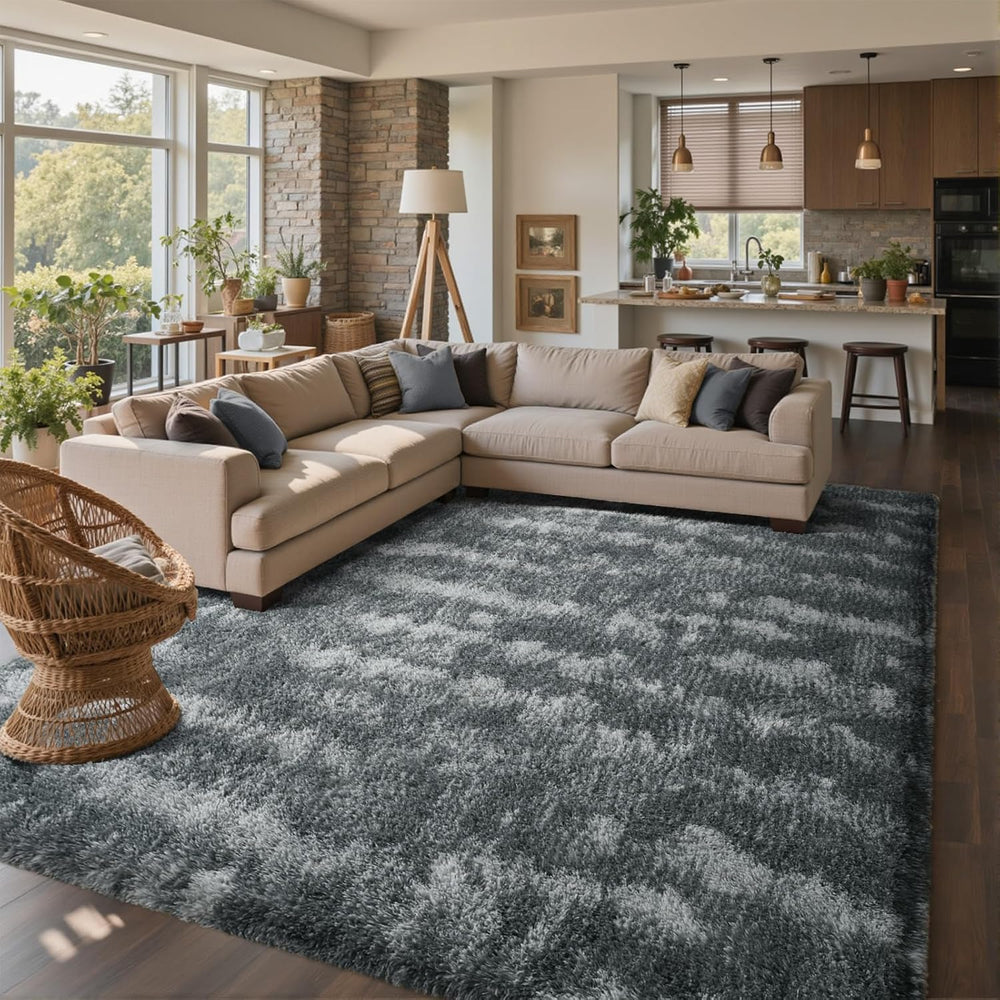 9x12 Ft Extra Large Shag Rugs for Living Room, Ultra Soft Fluffy Furry Area