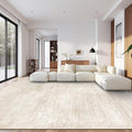 Area Rugs 9x12 for Living Room: Washable Rug Modern Abstract Neutral Soft by pmtsns