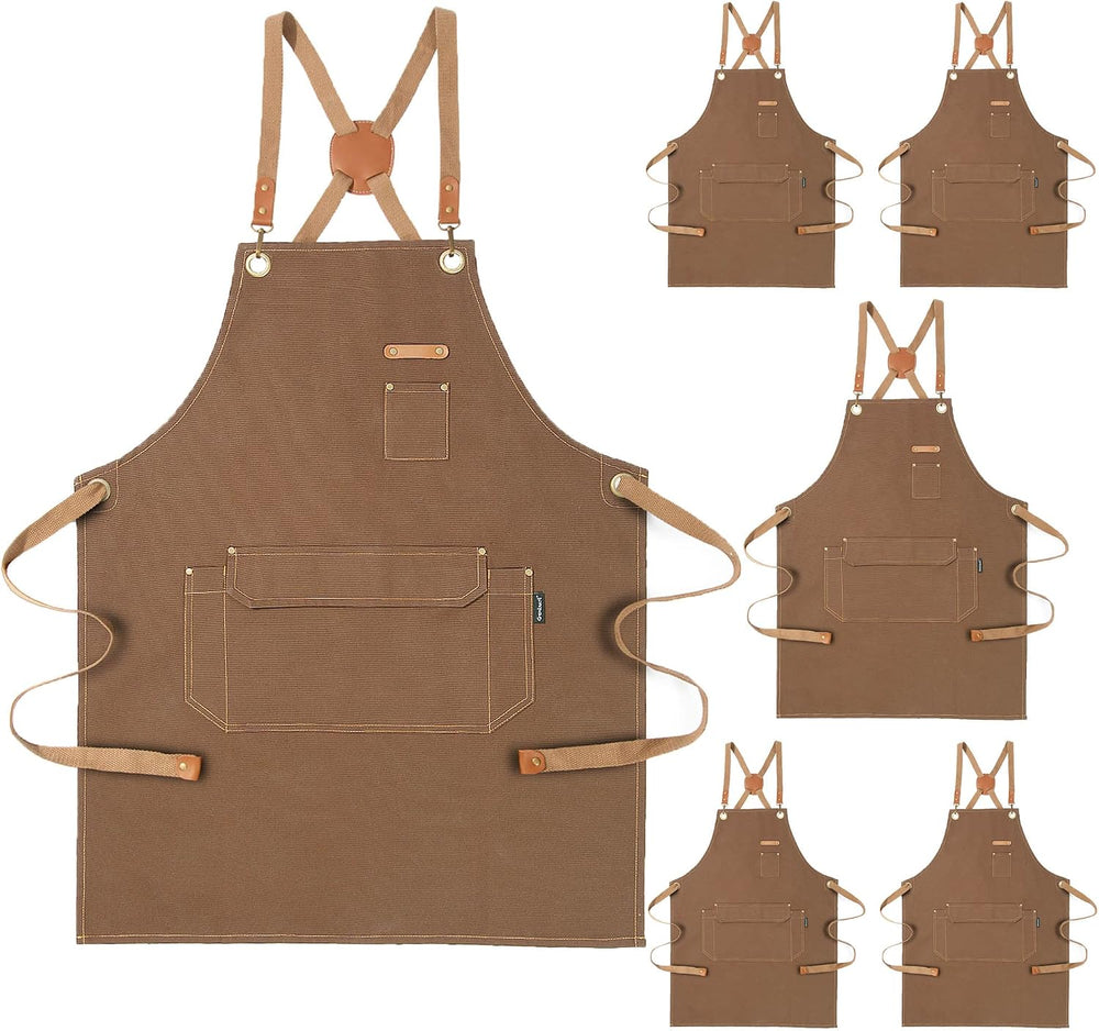 Genixart 6 Bulk Pack Chef Apron