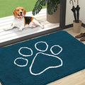 OLANLY Dog Door Mat for Muddy Paws 47x32, Paw Print Design, Absorbs Moisture by OLANLY