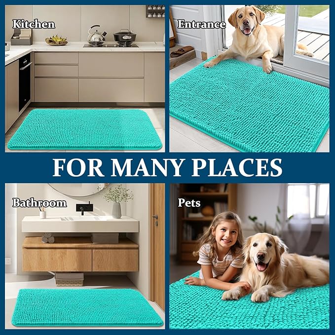 OLANLY Dog Door Mat for Muddy Paws 30x17, Absorbs Moisture and Dirt, Absorbent - Image 8