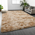 Deerhoo Large Shag Area Rugs 5 x 8, Tie-Dyed Plush Fuzzy Rugs by Deerhoo