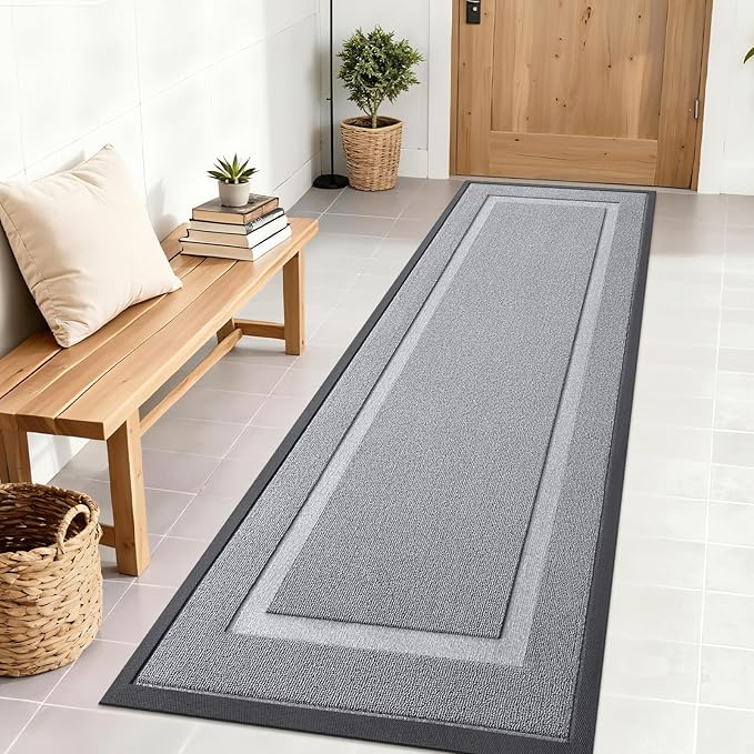 OLANLY Front Door Mat Indoor Outdoor Entrance, Waterproof All-Season, by OLANLY
