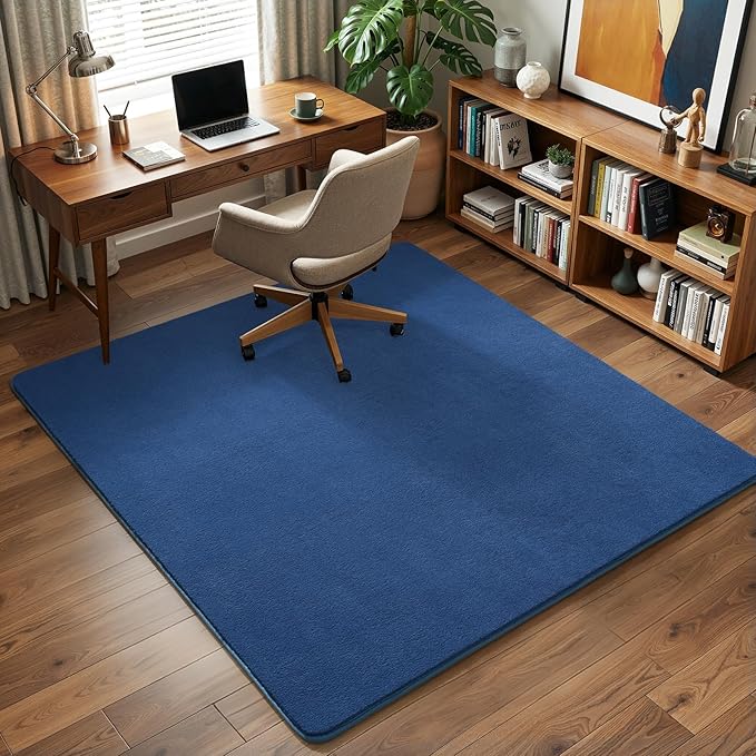 Amearea 4x4 Square Area Rugs for Bedroom Living Room, Modern Blue Thickened - Image 7