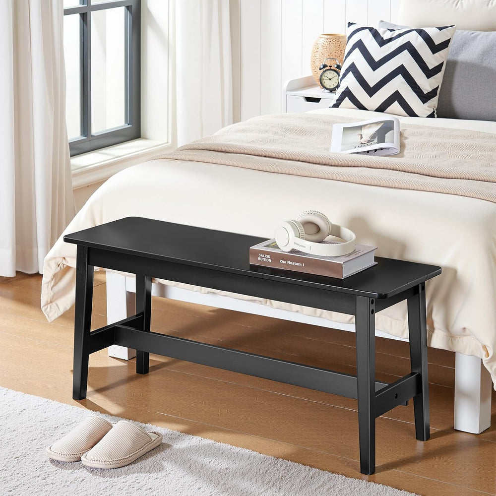 HOOBRO 39.3'' Bamboo Dining Bench, Farmhouse Kitchen Table Bench, Kit...