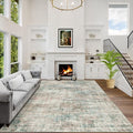 8x10 Area Rugs Washable Rug: Large Modern Abstract Living Room Rug Soft by GENTDRIZZ