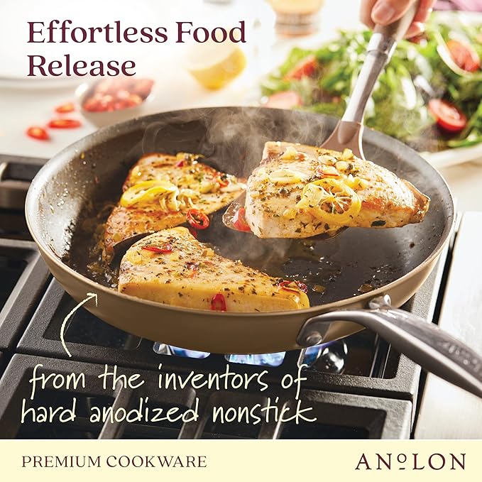 Anolon Ascend Hard Anodized Nonstick Cookware/Pots and Pans Set - Image 5