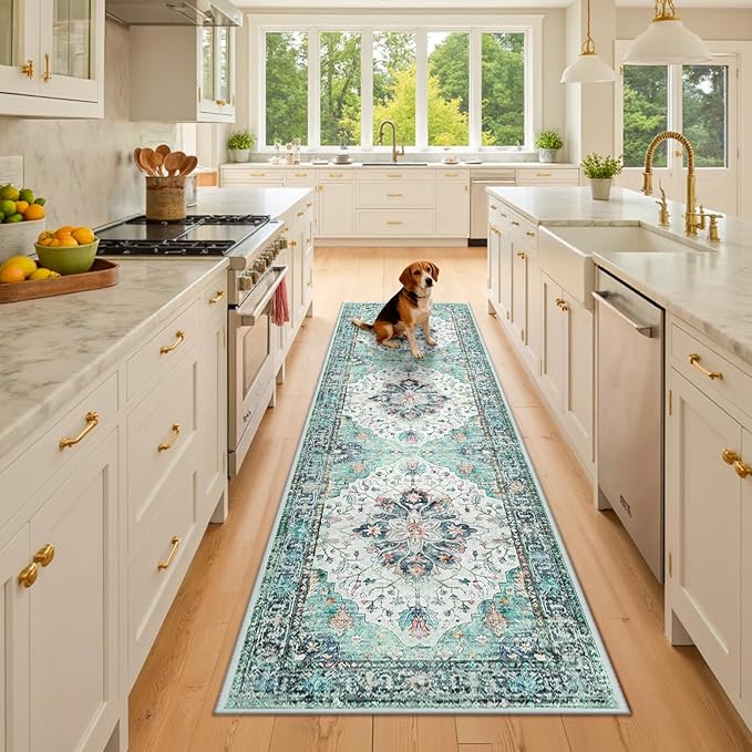 RELEANY Area Rugs 2'6''x8' Runner Rug Non Slip Washable by RELEANY