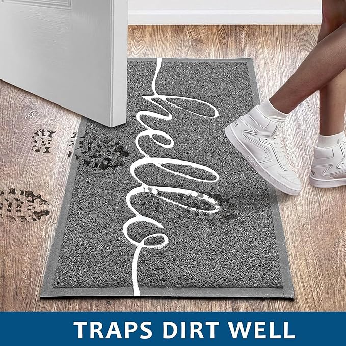 EARTHALL Funny Hello Mats Outdoor/Indoor, Front Door Mat Outside Entrance - Image 3