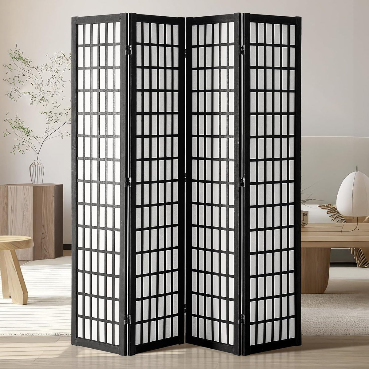 vevor room divider, 4 panel japanese room divider, main product view