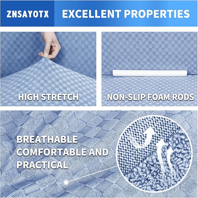 ZNSAYOTX 1 Piece Jacquard Couch Covers - Image 4