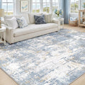 Washable Area Rugs 8'x10' Non-Slip Modern Abstract Soft by RELEANY