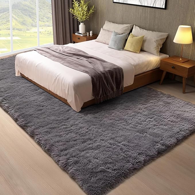 Ophanie 8x10 Area Rugs for Living Room, Upgrade Non-Slip Fluffy Soft Large Shag - Image 5
