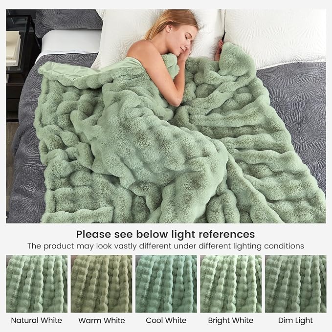 Cozy Bliss Faux Fur Throw Blanket - Image 8