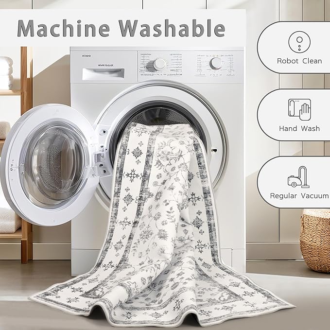 Washable Rugs 8x10 Area Rugs for Living Room, Rugs for Bedroom, Large Carpets - Image 4