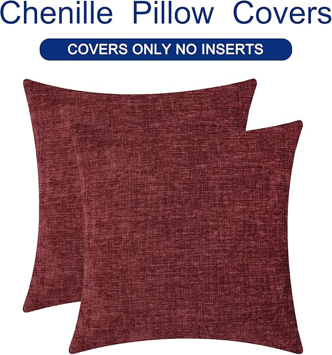 CaliTime Christmas Throw Pillow Covers Decorative 20 X 20 Inches Pack of 2 Cozy - Image 6