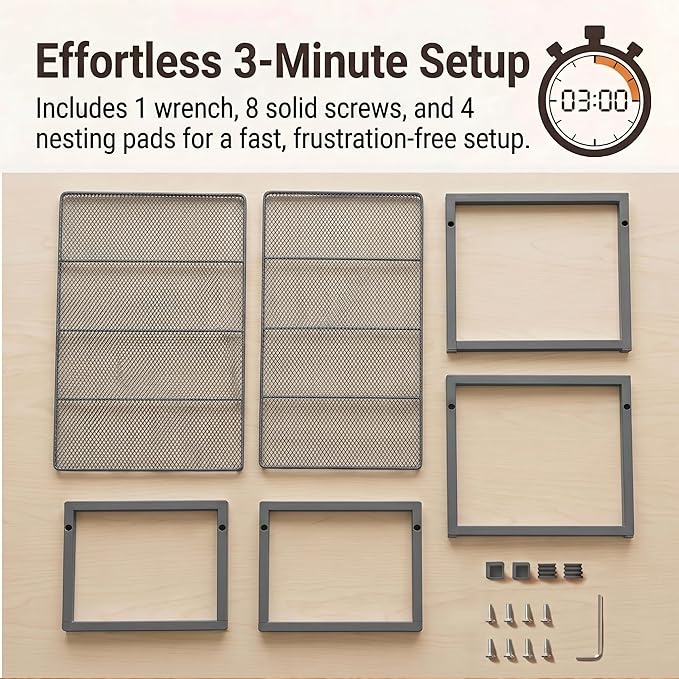 Set of 2 Cabinet Organizers 16.1''W 44 LBS Load Capacity Heavy Duty Kitchen - Image 7