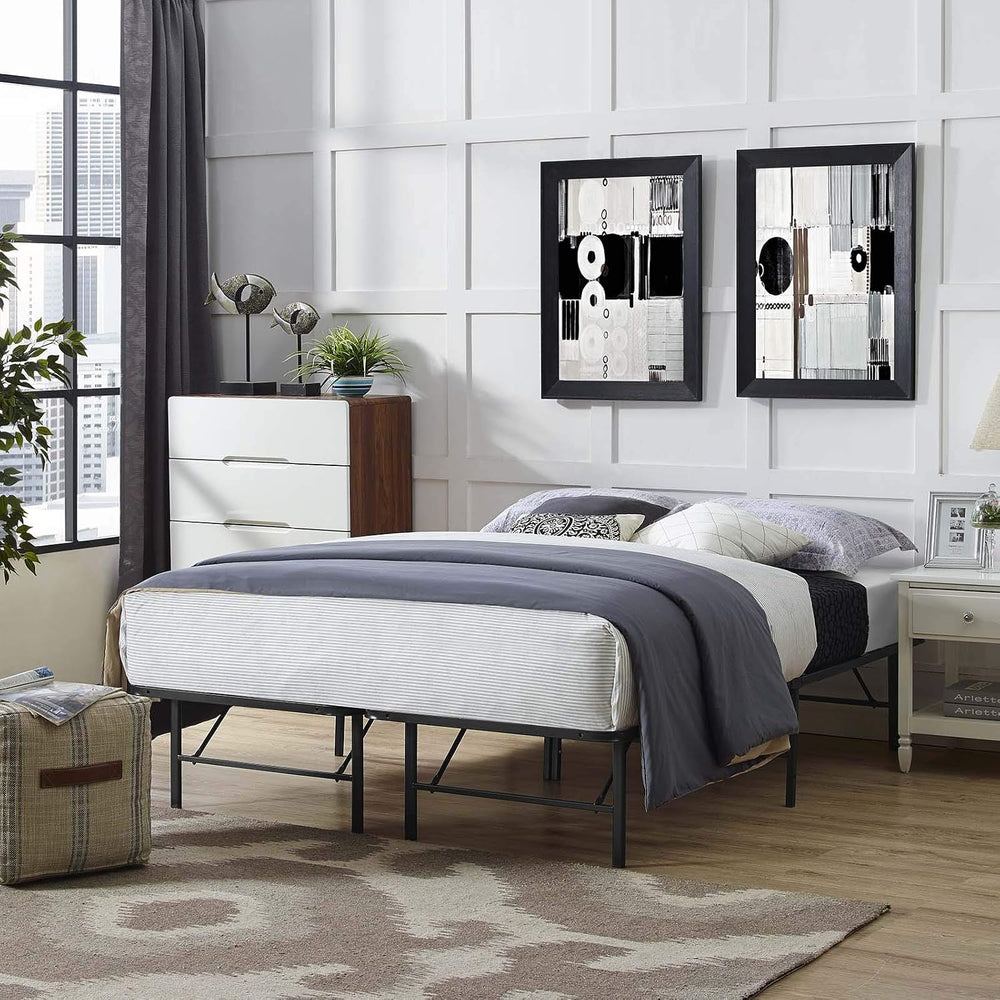 Modway MOD-5429 FBA_ Horizon Replaces Box Spring-Folding Metal Mattress Bed F...